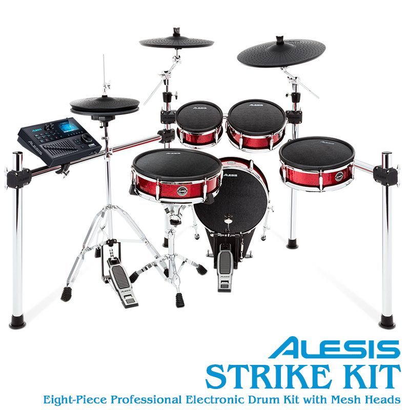 [★드럼채널★] Alesis Strike Kit  올 메쉬헤드 사양 (헤드폰+의자+페달+하이햇스탠드+매트 증정!) 